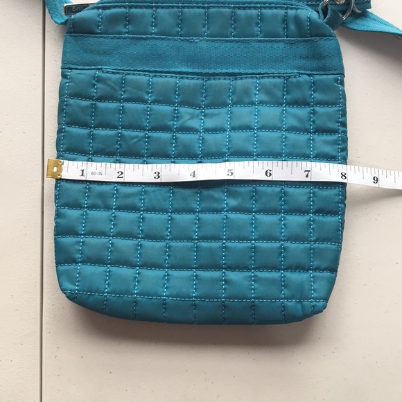 Lug quilted crossbody bag purse blue dark teal - Picture 7 of 11